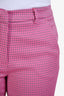 Max Mara Weekend Pink Geometric Print Ankle Pant Size 4