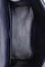 Christian Dior Blue Leather Top Handle Bag With Strap