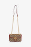 Gucci GG Marmont Canvas Red Leather Small Crossbody Bag