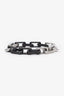 Louis Vuitton Stainless Steel Black Monogram Chain Bracelet