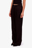Anine Bing Black Straight Leg Pleated Trousers Size 26