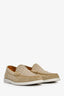 Christian Dior Beige Oblique Canvas Suede Granville Loafers Size 41.5 Mens