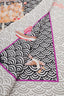 Hermès Purple/Grey Silk 'Bateau Fleuri' Twill Scarf 90cm