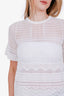 Missoni White Crochet Top Size 40