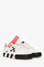 Off-White White/Black Canvas Low Top 'Vulcanized' Sneaker Size 41 Mens