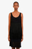 Moschino Black Fringe Tank Top Estimated Size 8