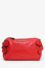 Miu Miu Red Leather Bow-Accented Shoulder Bag