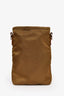 Prada Brown Re-Nylon Logo Smartphone Crossbody Pouch with Strap