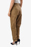 Isabel Marant Etoile Brown High Rise Tapered 'Pulcie' Trouser Size 36