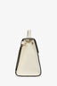 Christian Dior 2016 Cream Grained Leather Medium Diorever Top Handle Bag with Strap