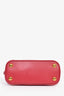 Prada Pink Saffiano Leather Mini Promenade Bag with Strap