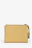 Petit portefeuille bifold zippé Extra en cuir beige Loro Piana