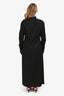 Dries Van Noten Black Cotton Long Sleeve Button Down Maxi Dress Size 42