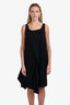 Issey Miyake Vintage Black Wrap Mini Dress Size M