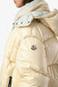 Moncler Cream Down Parana Giubotto Puffer Jacket Size 4