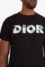 Dior x Daniel Arsham Black Eroded Logo 3D Print T-shirt Size S Mens