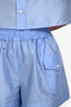 Sandro Periwinkle Blue Nylon Button Down + Shorts Set Size XS