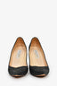 Jimmy Choo Black Glitter Heels Size 38.5