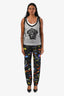 Louis Vuitton Black Multicolour Galaxy Print 'Ace' Jeans Size 34