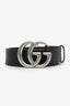 Gucci Brown Leather GG Marmont Thick Belt