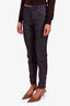 Hermès Vintage Navy Denim Mid-Rise Straight Leg Jeans Size 36