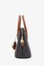 Celine Brown/Tan Canvas Calfskin Triomphe Teen Honorine Bag With Strap