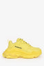 Balenciaga Yellow Leather Triple S Sneakers Size 8