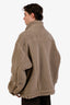 Balenciaga Brown Faux Shearling Jacket Size 5 Mens