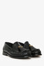 Christian Dior Black Brushed Calfskin Boy Platform Loafers Size 35.5