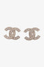 Pre-loved Chanel™ Rhinestone CC Stud Earrings