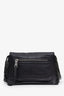 Prada Black Glace Calf Fringe Etiquette Bag with Strap