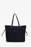 Prada Black Nylon Saffiano Leather Tote Bag