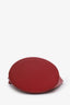 Celine Red Leather Clasp Bucket Bag