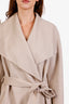 Mackage Taupe Wool Long Belted Coat Size M