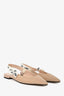 Christian Dior Beige Technical Fabric J'Adior Slingback Flat Size 35