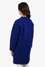 Theory Cobalt Blue Wool Cashmere Midi Coat Size P