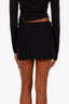 The Attico Black Belted 'Col 100' Mini Skirt Size 36
