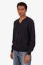 Pal Zileri Navy Wool V-Neck Sweater Size 50 Mens