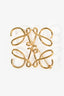 Loewe Gold Toned Anagram Brooch