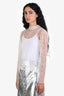 Frame White Lace Mock Neck Blouse Size S