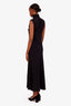 16 Arlington Black Sleeveless Cut Out Front Midi Dress Est Size M