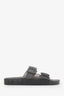 Balenciaga Grey Transparent Rubber 'Mallorca' Slides Size 39