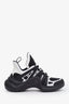 Louis Vuitton Black/White Mesh Leather Archlight Sneakers Size 39.5
