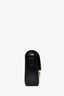 Celine 2022 Black Smooth Leather 'Claude' Triomphe Shoulder Bag