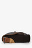 Dolce & Gabbana Brown Leather Canvas Messenger Bag
