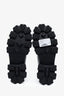 Prada Black Monolith Brushed Leather Lace-up Shoes 37.5