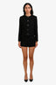 Maje Black Tweed Bead Detail Shorts Size 34