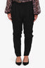 Vionnet Black Silk Trousers Size 46