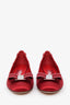 Salvatore Ferragamo Red Satin Crystal Embellished Vera Kitten Heels Size 7