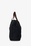 Hermès Navy Canvas Brown Stripe Fourre Tout GM Tote
